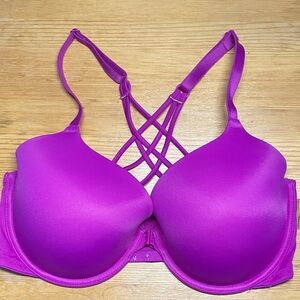 Victoria's Secret Vibrant Purple Bra with Crisscross Back